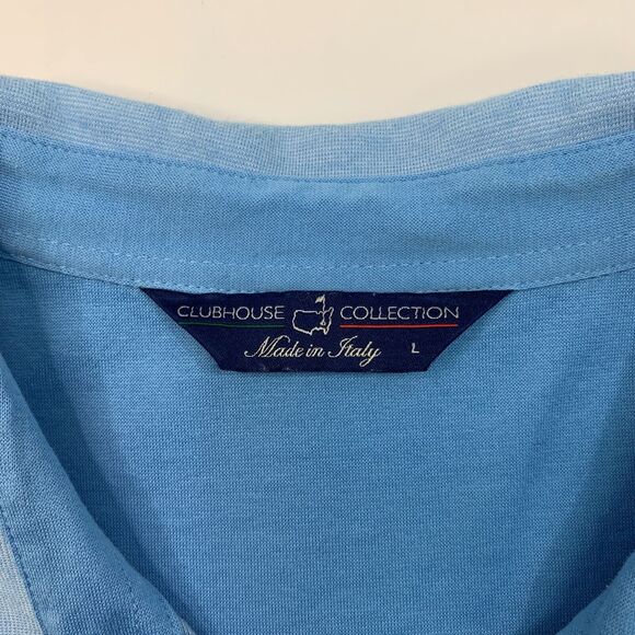 Clubhouse Collection Polo Shirt Mens L Large Masters Augusta Golf Made Italy - Picture 4 of 12